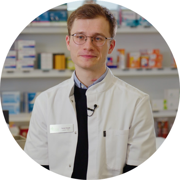 Apotheker Yentel Heyde portret in labojas